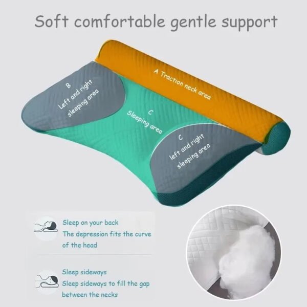 Memory Cotton Sleep Pillow for Neck Support - Image 4