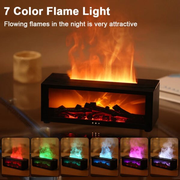 Air Humidifier and Air Purifier with Aromatherapy Flame Effect - Image 4