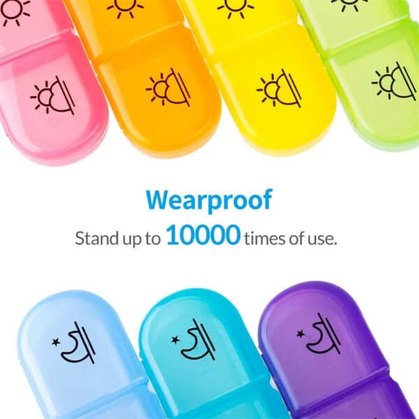 Weekly Pill Organizer with 21 Compartments - Image 3
